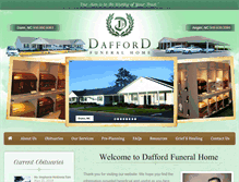 Tablet Screenshot of daffordfuneralhome.com
